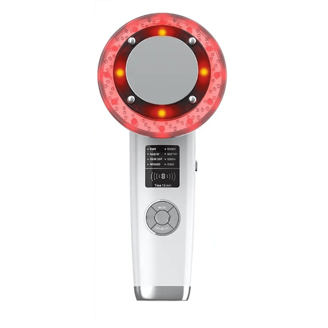 LumiTone 8-i-1 EMS ansiktsmassageapparat med rödljusterapi - AVABeauty.se
