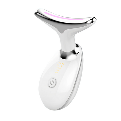 Vibralift™ - Multifunktionell nack- och ansiktsmassageapparat med LED, ljudvibrationer och värme