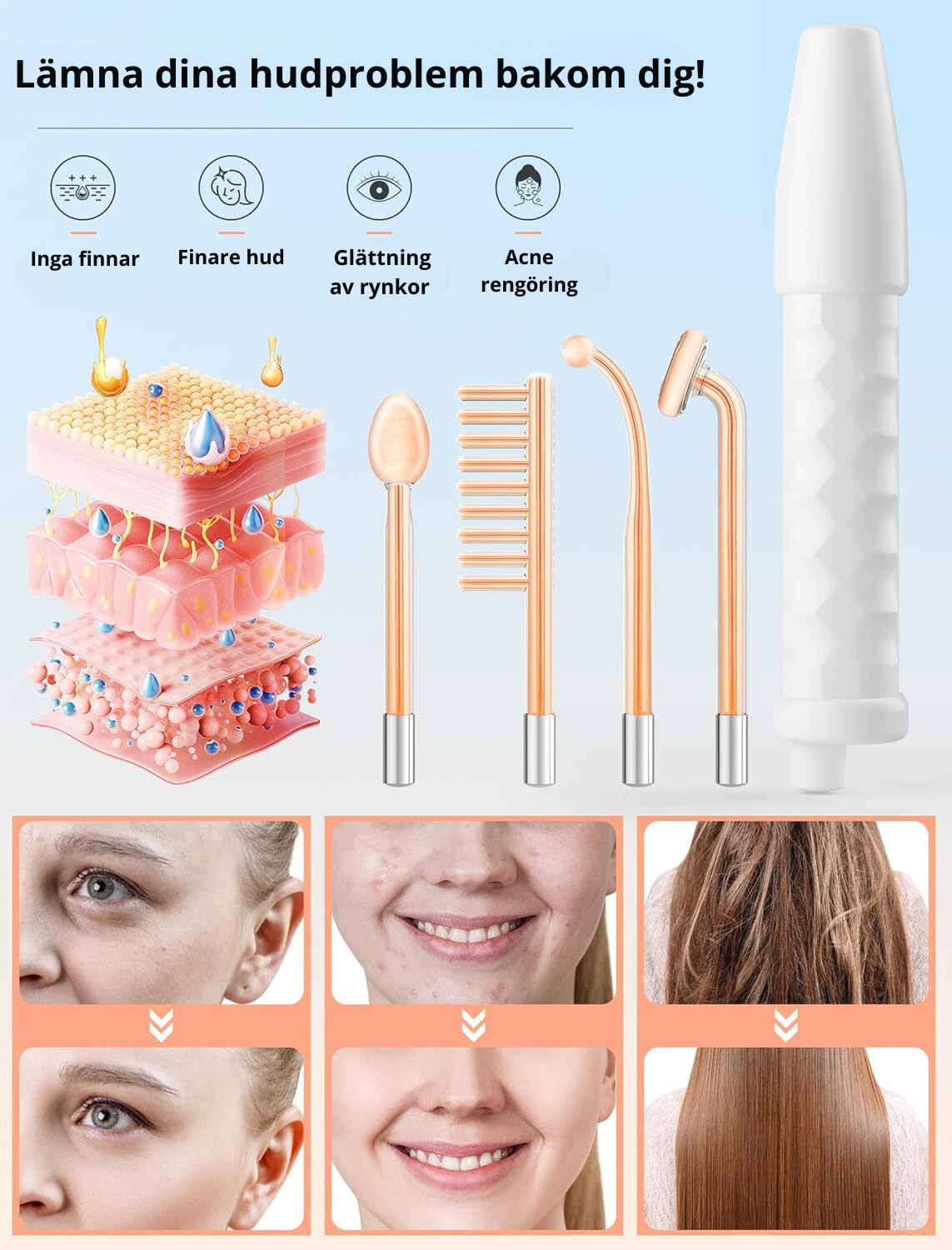 Högfrekvens Hudvårdsstav