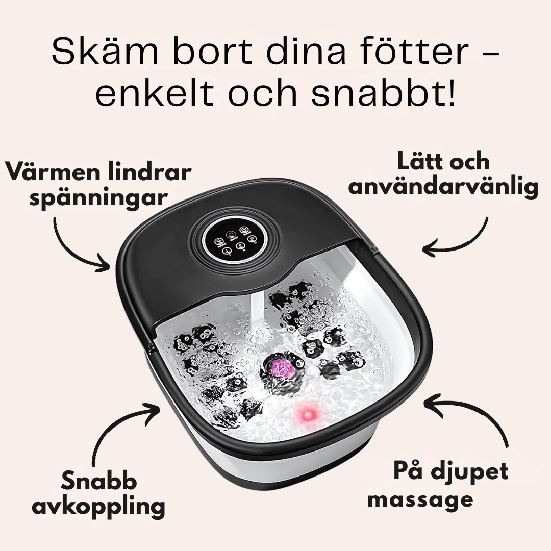 Bubble Spa – Elektrisk fotmassageapparat med bubbelbad