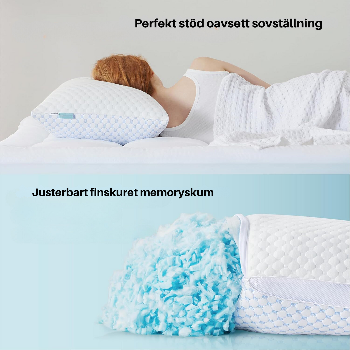 ComfortPillow 2.0 – Den justerbara huvudkudden (PAKETERBJUDANDE 2 STK.)