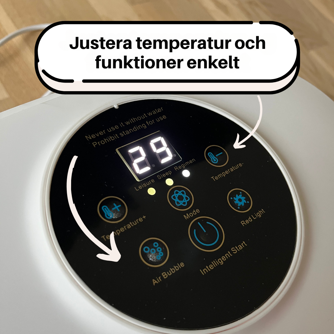 Bubble Spa – Elektrisk fotmassageapparat med bubbelbad
